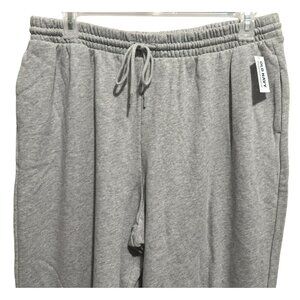 Old Navy SoComfy Wide-Leg Sweatpants Sz XL Gray High Waisted Pockets Drawstring